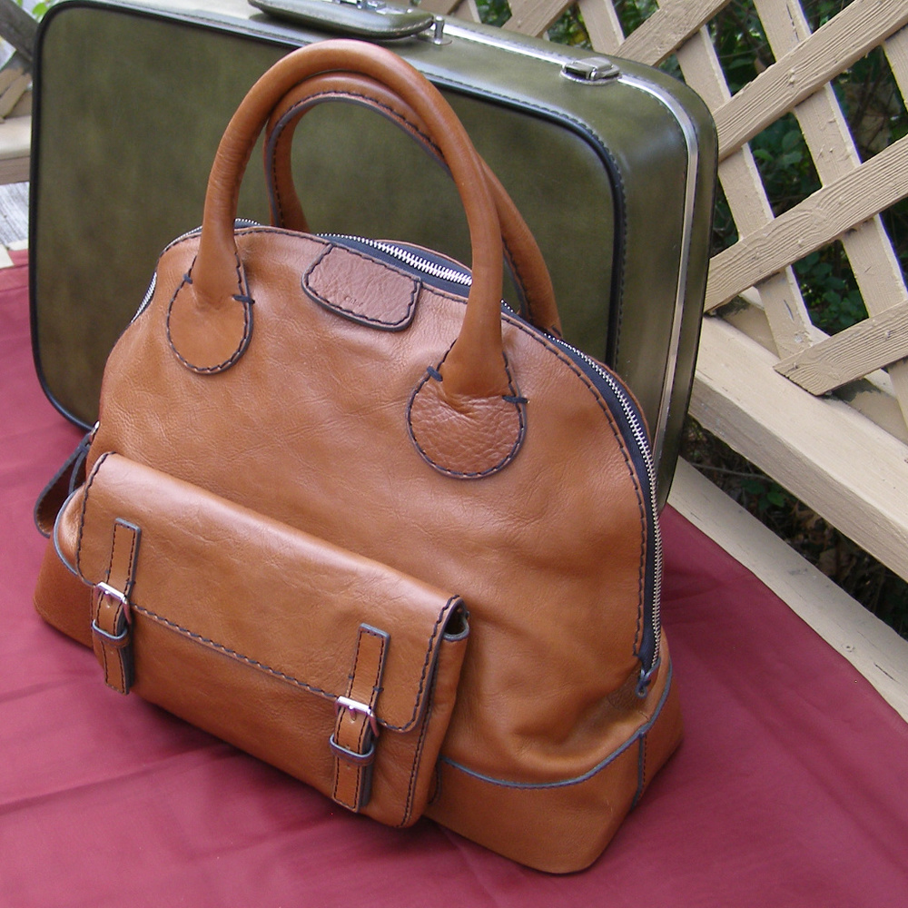 New Chloe Edith bag large, Muscat brown Color